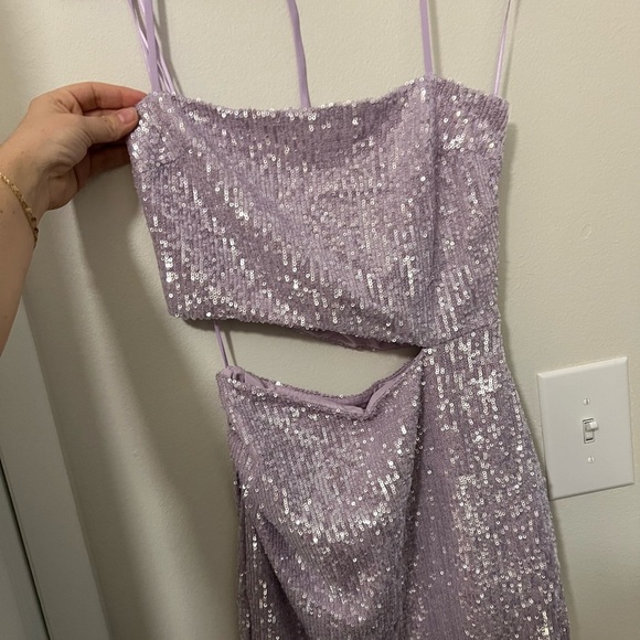 Amanda Uprichard Brinley Sequin-Embroidered Halterneck dress - Like new - Small - Picture 11 of 15